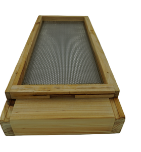 5 FRAMES NUCS floor , Beehive screened bottom board , bees wax coated LANGSTROTH