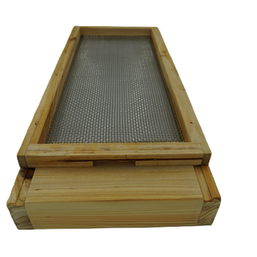 5 FRAMES NUCS floor , Beehive screened bottom board , bees wax coated LANGSTROTH