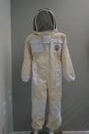 Unisex 3 Layers Ventilated White Beekeeping Suit - EXTRA LARGE SIZE (XL)