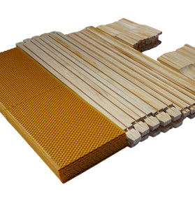 Bee Hive Langstroth 10 MEDIUM Frames Kit , 10 Frames+ Yellow foundation