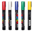 5 POSCA Marking Pens (Green, Blue, Yellow, White and Red) - QUEEN MARKING PEN