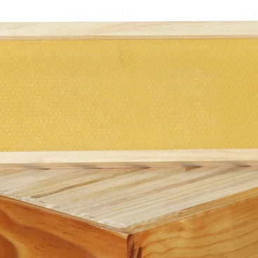 Beehive Langstroth Frames MEDIUM size 100% Beewax Foundation with Wire- 10 PACK
