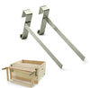 2Pcs Beehive Frame Holder, Stainless Steel , Beekeeping tool