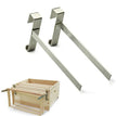 2Pcs Beehive Frame Holder, Stainless Steel , Beekeeping tool