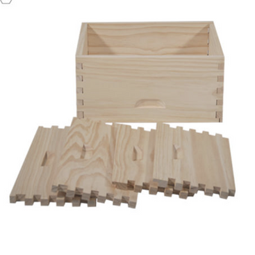 Beehive Deep Box for Langstroth hives 10 frames Unassembled
