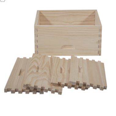Beehive Deep Box for Langstroth hives 10 frames Unassembled