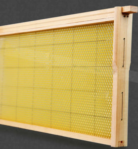 Beehive Medium Frame Assembled with Wax Foundation - 10 Pack