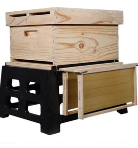 Stand with Frame Support Holder for 10-Frame Beehive