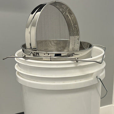 Honey Filter - Stainless Steel Beekeeping Double Honey Sieve Strainer Filter